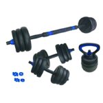 ASG Justerbart Vægtsæt - Sort/Blå - 20 kg.