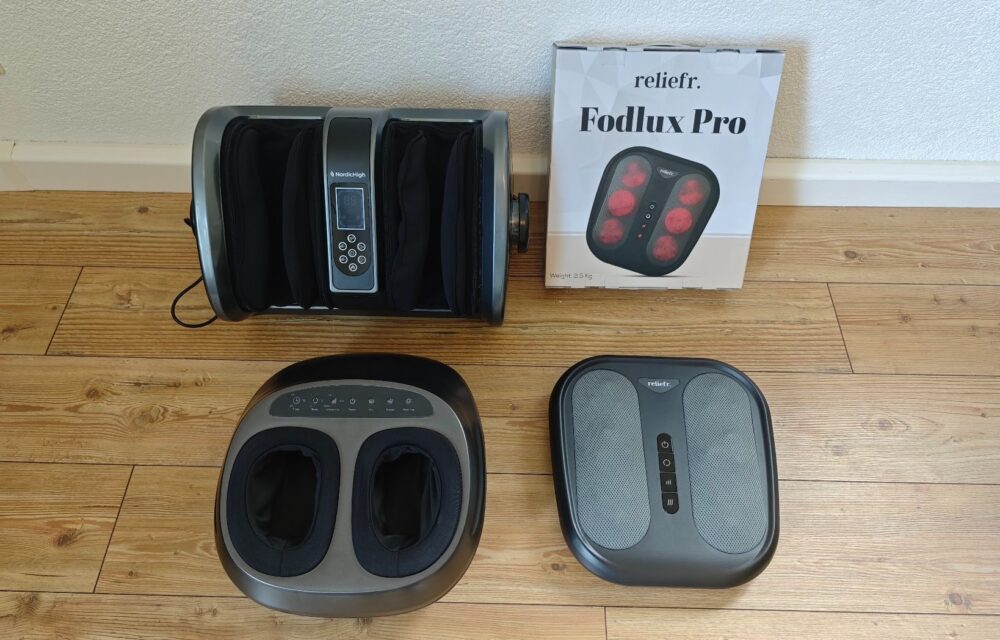 Forskellige fodmassage maskiner jeg har testet