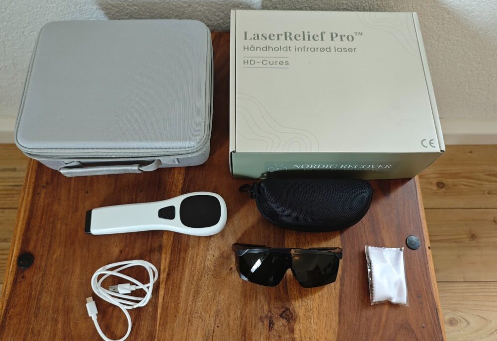 LaserRelief Pro med tilbehør